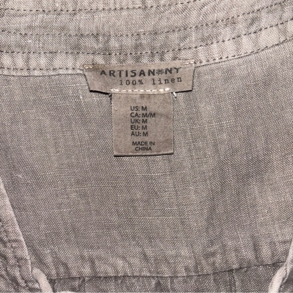 Artisan NY 100% Linen Sleeveless Lace-Up Dress | Size M - Picture 8 of 8